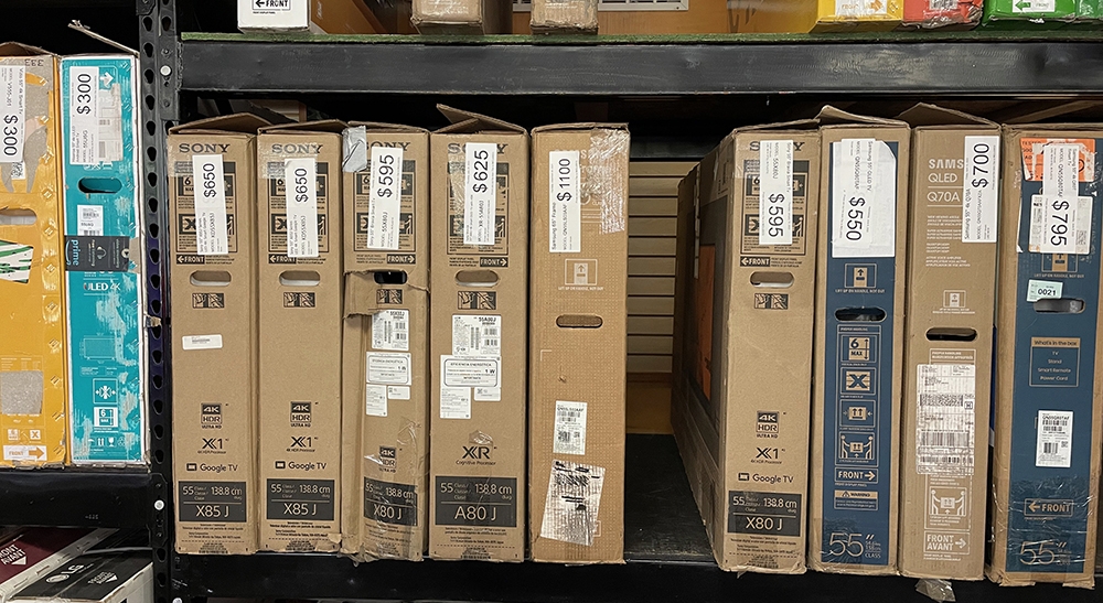 1884 Assorted TV's in boxes