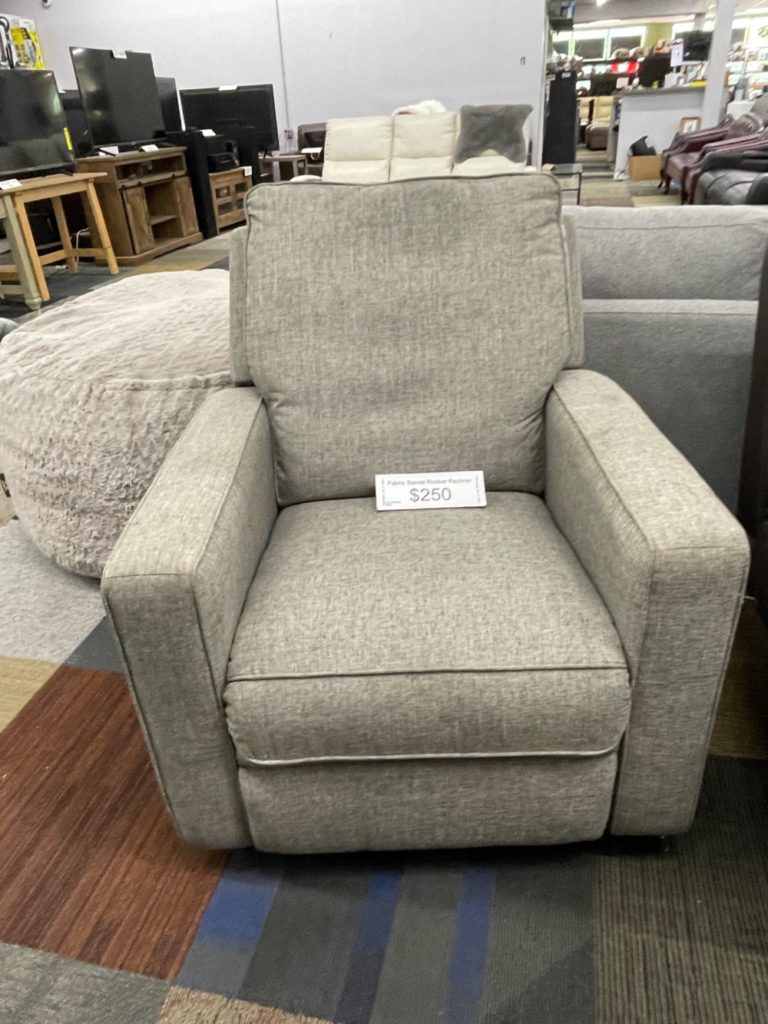 Light gray fabric chair