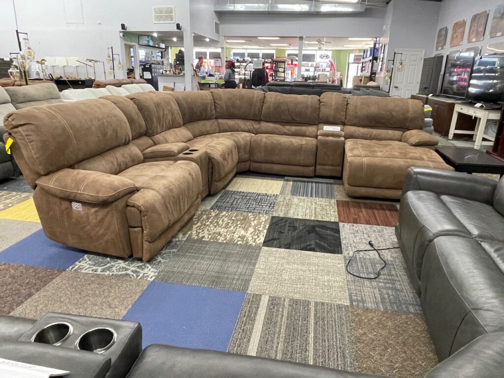 Chocolate brown sectional