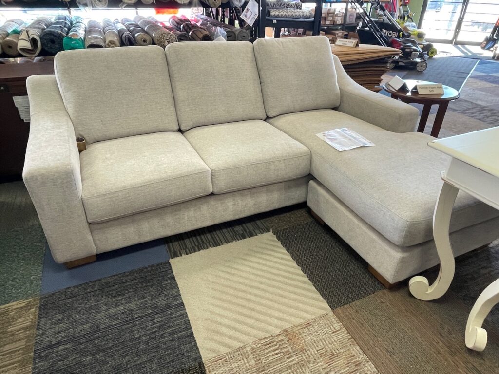 Light brown fabric couch