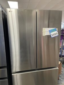 Side-by-side top refrigerator and bottom freezer