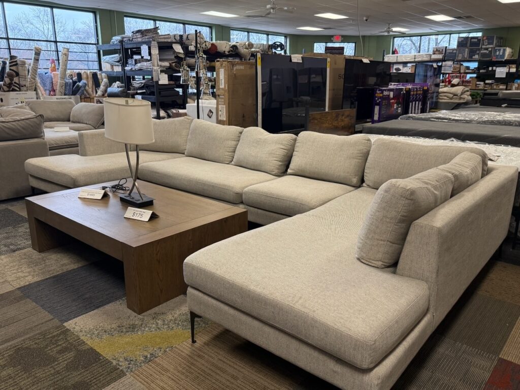 Beige sectional