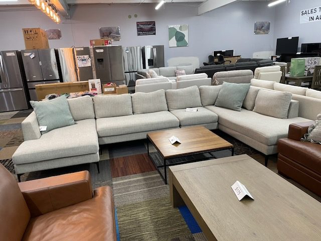 Off white fabric sectional